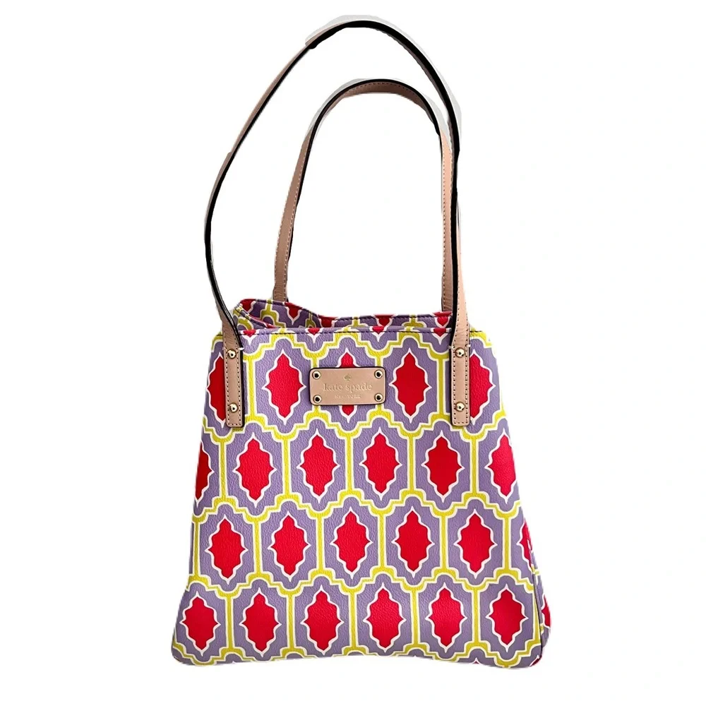 Kate Spade Multicolor ‘Michelle Cabana Tile’ Adjustable Tote Bag
